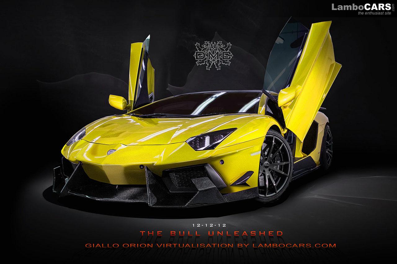 Dmc aventador sv limited giallo orion front