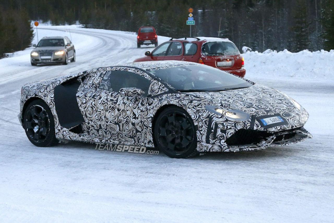 Lamborghini huracan winter testing 9
