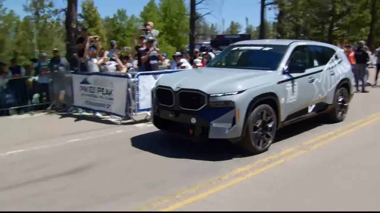 Bmw xm at the pikes peak starting point